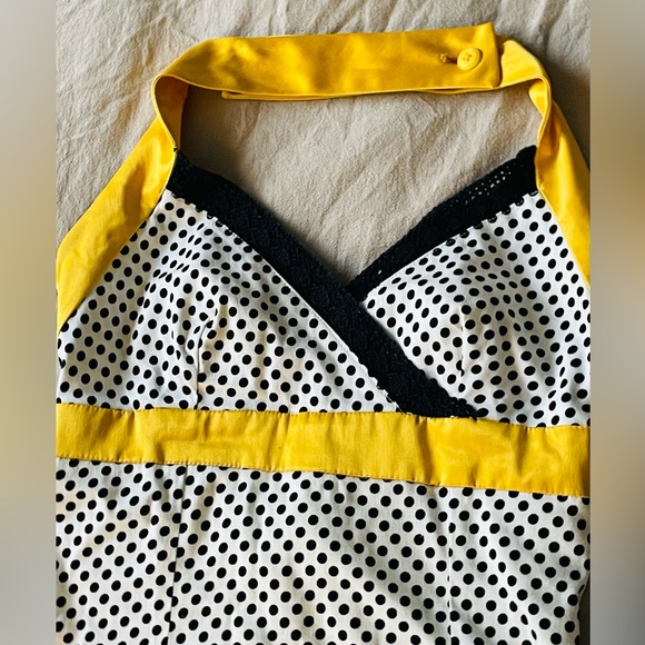 Damzels in this Dress black & white retro-inspired dress. Size S. - Picture 3 of 4